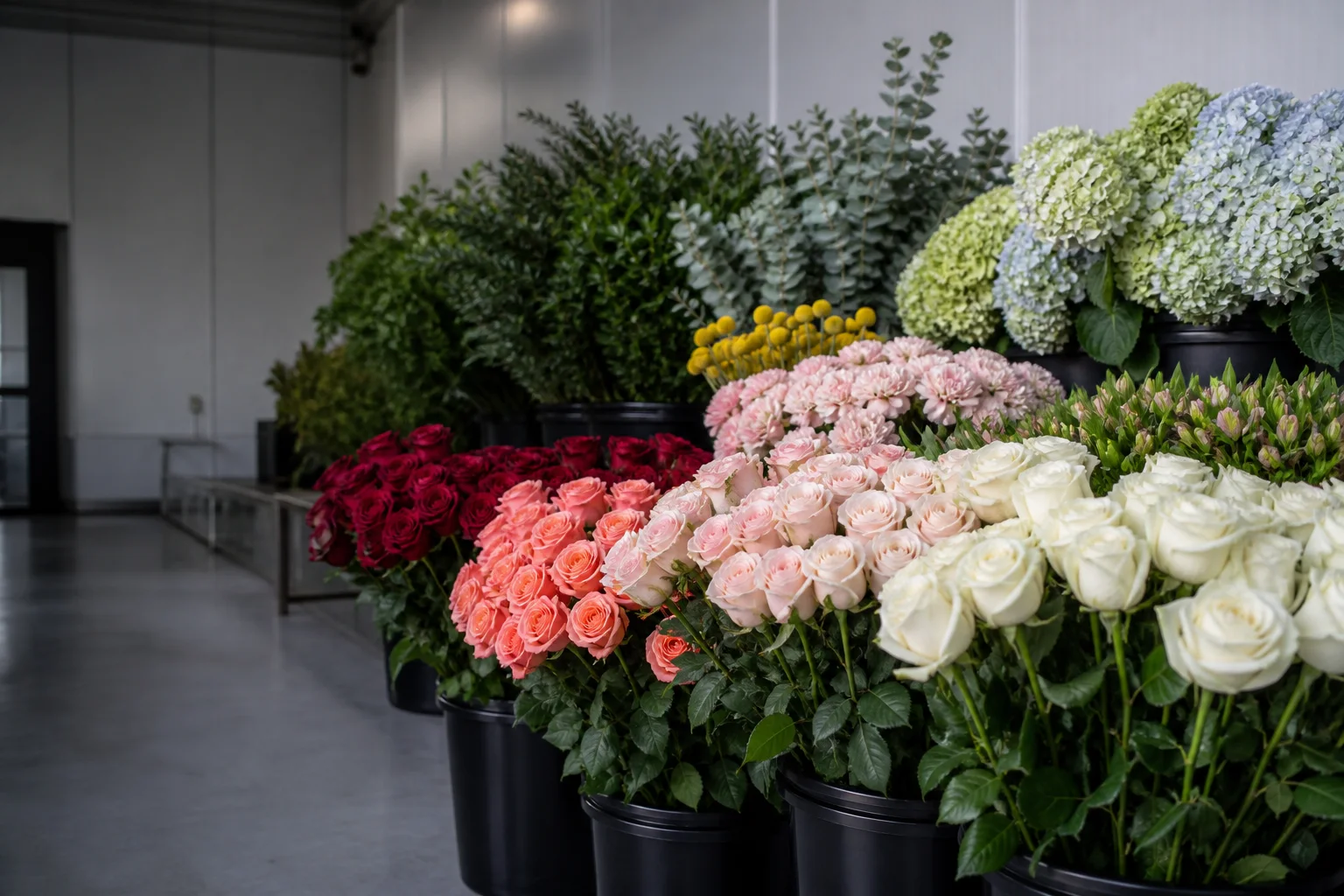 Selección de flor fresca para importación profesional